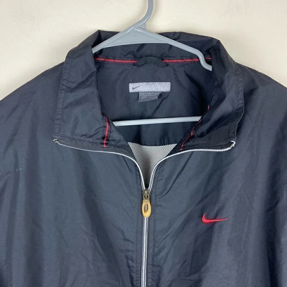 Nike Vintage 90’s Windbreaker Jacket - Black/Red